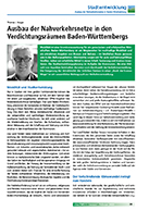 Ausbau der Nahverkehrsnetze in den Verdichtungsräumen Baden-Württembergs